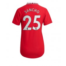 Manchester United Jadon Sancho #25 Hjemmedrakt Kvinner 2022-23 Kortermet